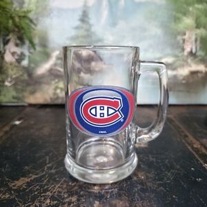 Montreal Canadiens Beer Mug Tankard Vintage NHL Logo Hockey Puck Design